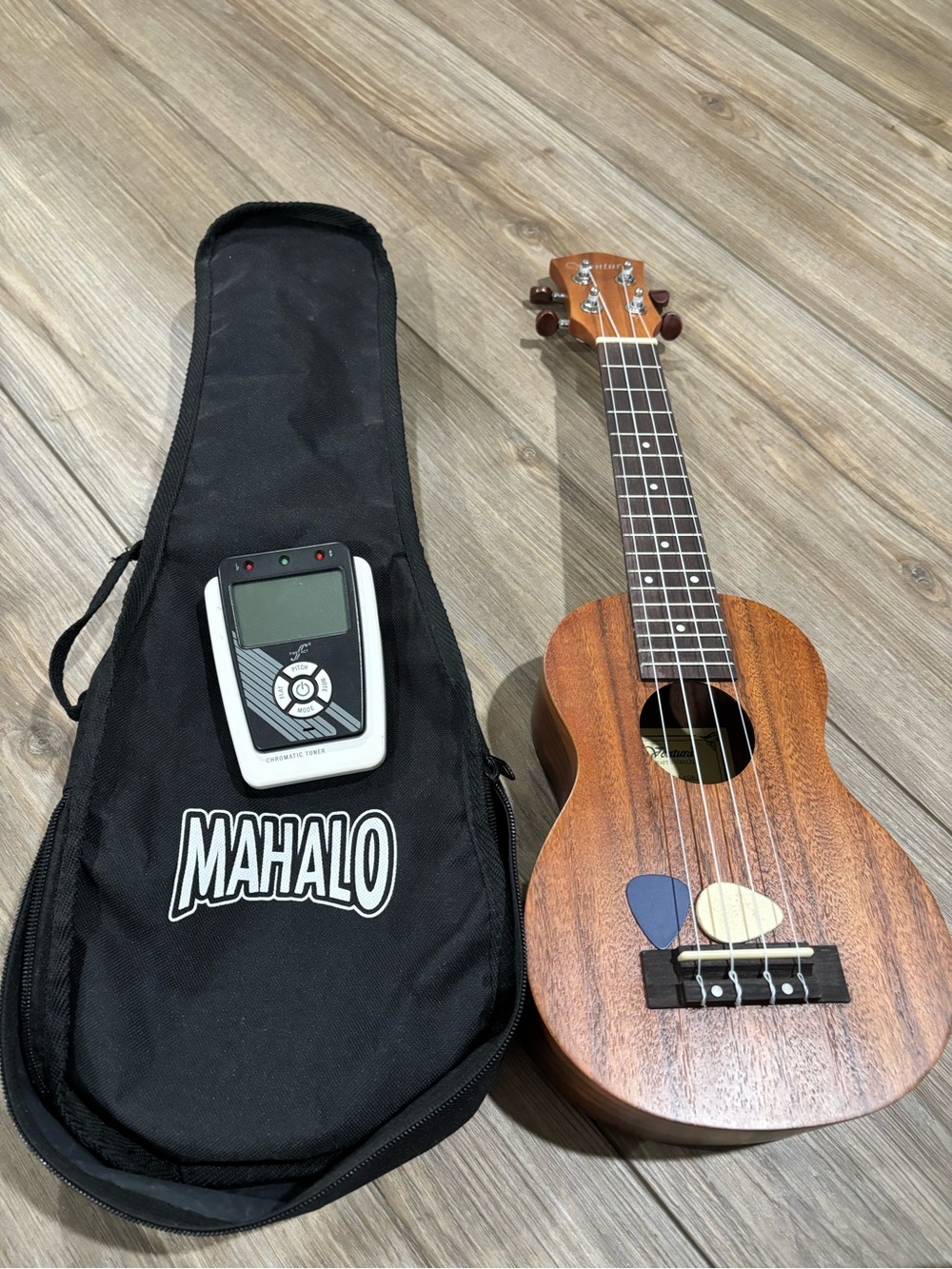 Ukulele with case